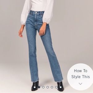 Abercrombie 70’s Vintage Flare Ultra High Rise Jeans